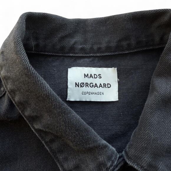 Mads Nørgaard Black Denim Jacket | Jessie Words Style | Size 38 (M) - Picture 4 of 8